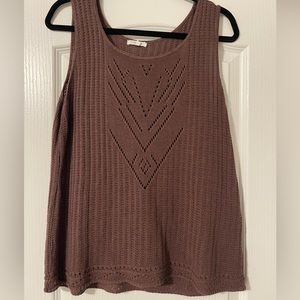 Brown Sweater Tank